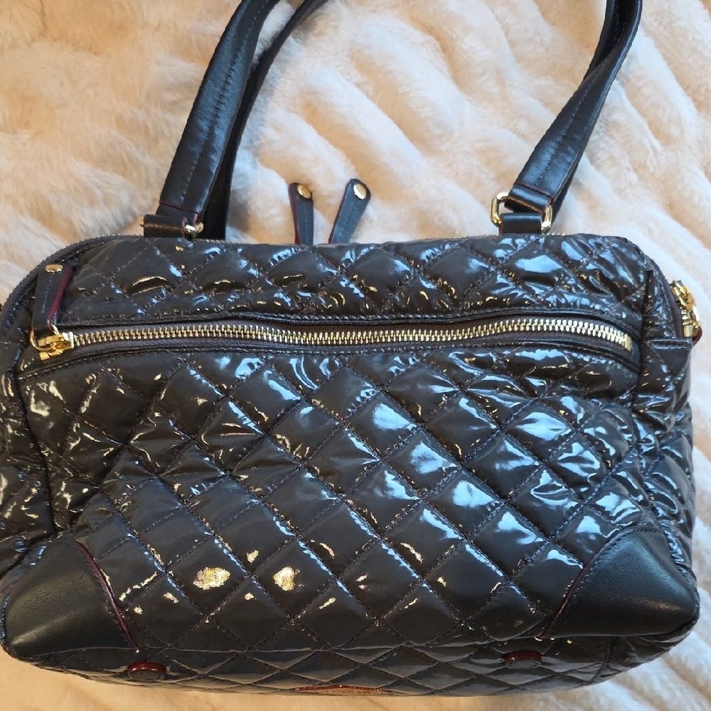 MZ Wallace DARK GREY Lacquer Bag. Ex Condition - Picture 4 of 8